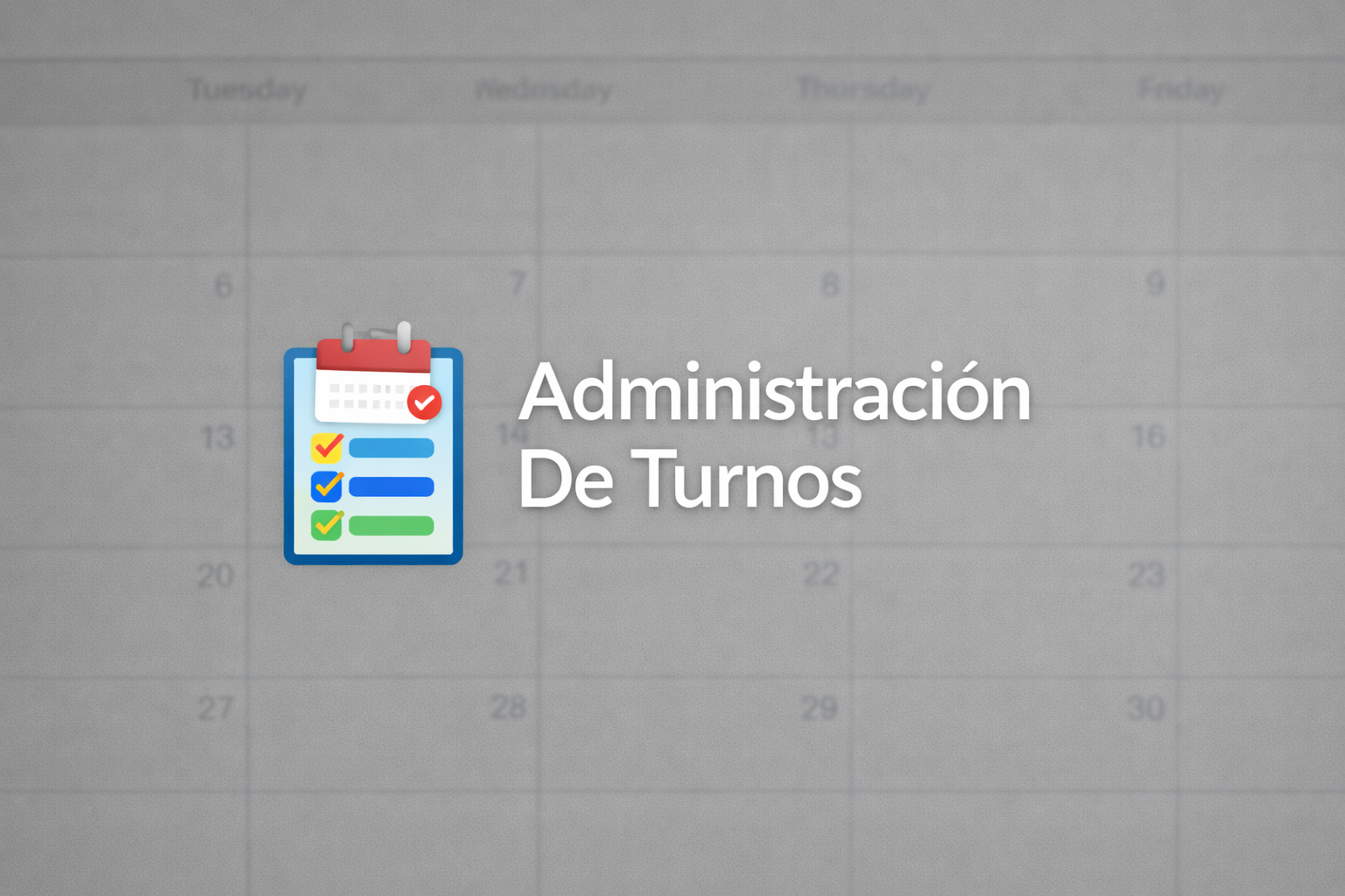 Sistema administrador de turnos